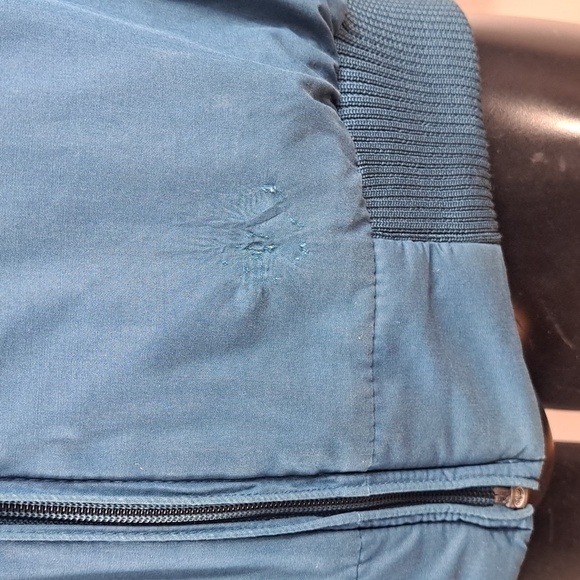 Vintage Members Only by Europe Craft teal full zip Size 46 thick bomber jacket - Picture 5 of 8